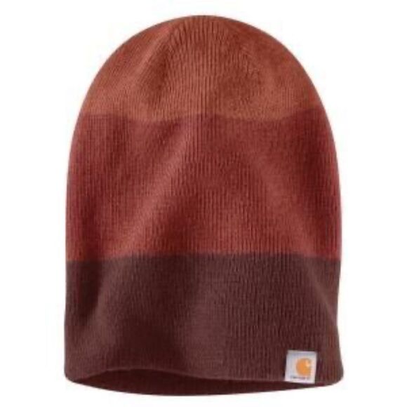 CARHARTT Dark Cedar Colorblock Convertible Beanie - Picture 1 of 7